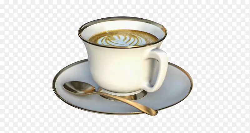 咖啡浓缩咖啡拿铁卡布奇诺咖啡-白咖啡杯