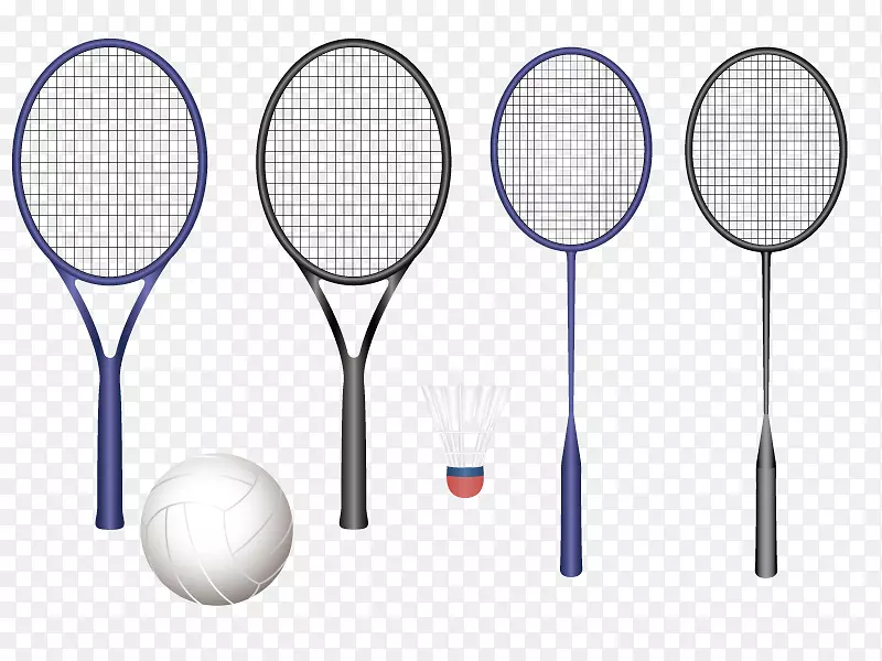 网球拍，羽毛球，网球拍，羽毛球拍