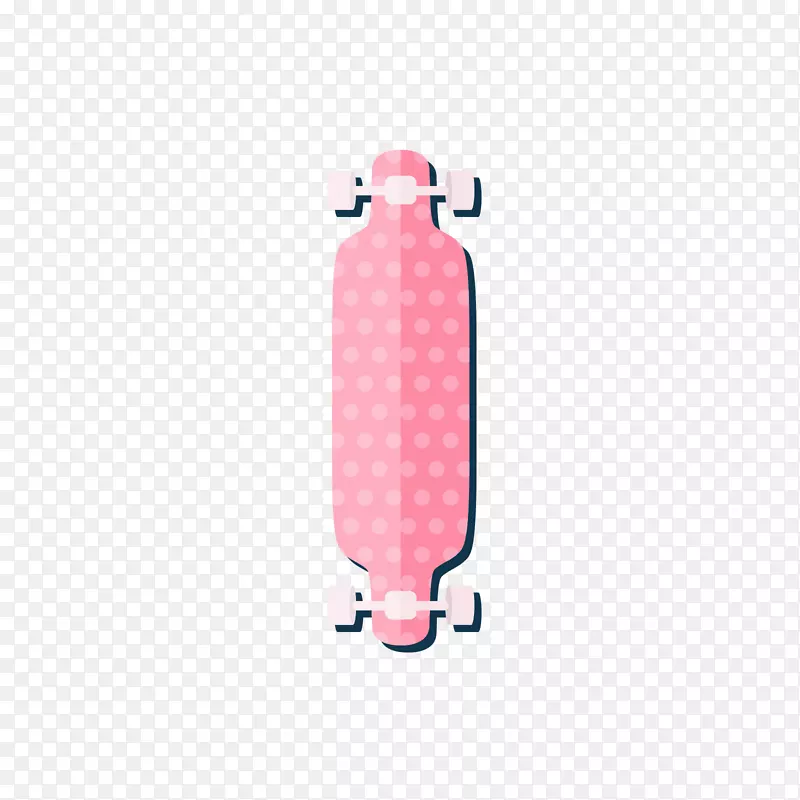 红粉红色滑板
