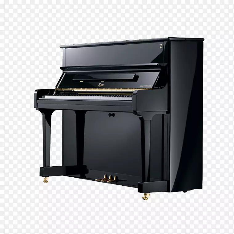 数码钢琴波士顿斯坦威&儿子直立钢琴-黑色钢琴