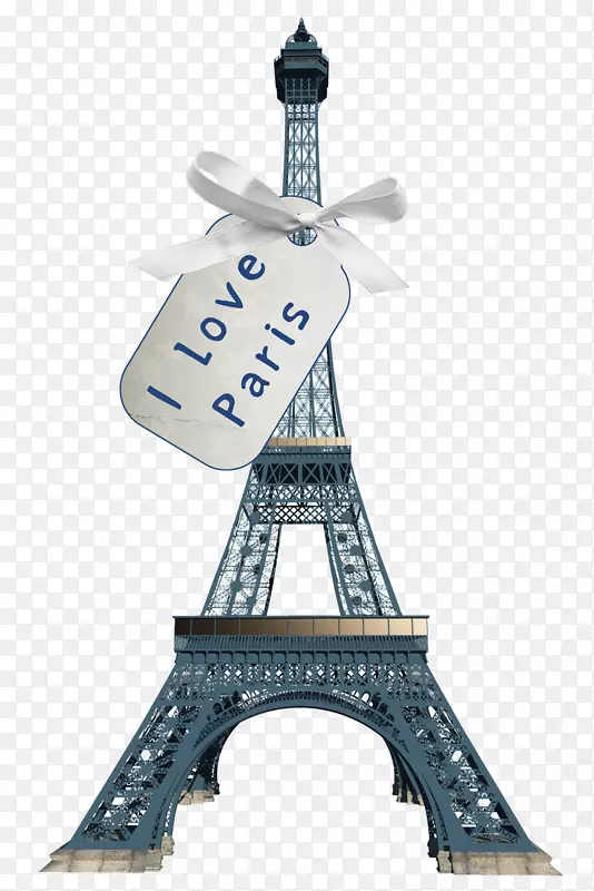 艾菲尔铁塔纪念碑画-我，爱，巴黎