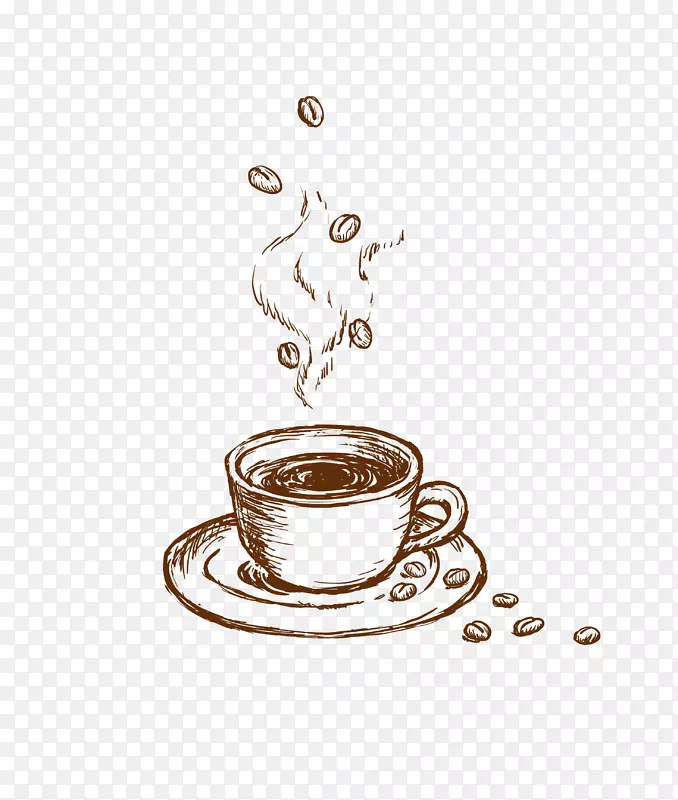 咖啡杯咖啡厅詹斯爪哇灰色咖啡豆咖啡杯