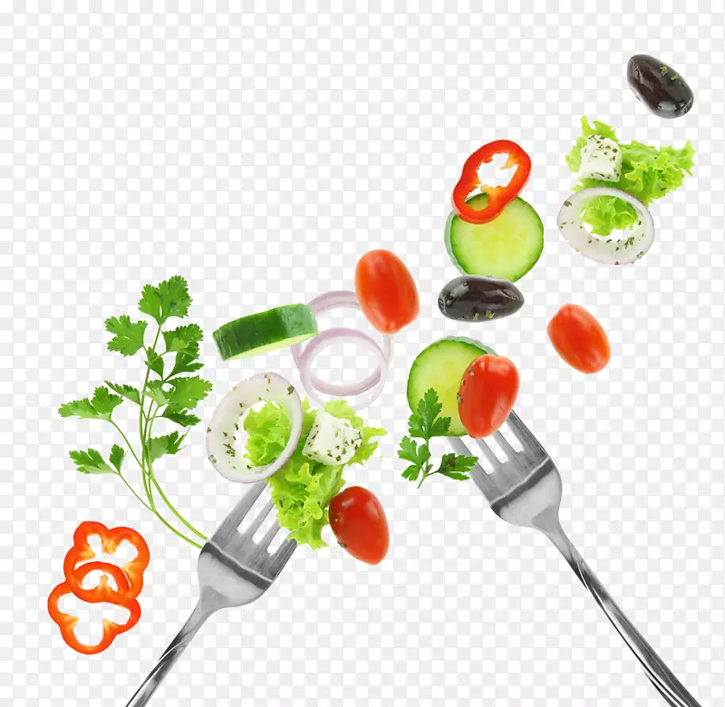 蔬菜食品饮食健康饮食蔬菜和叉子