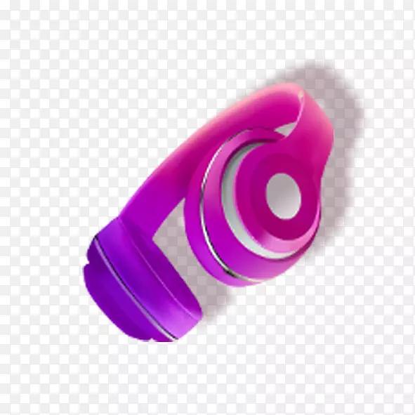 紫色耳机蓝牙耳机紫色装饰图案