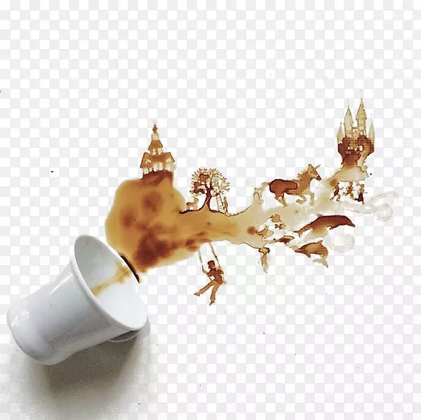 咖啡拿铁艺术咖啡厅艺术家-咖啡插图