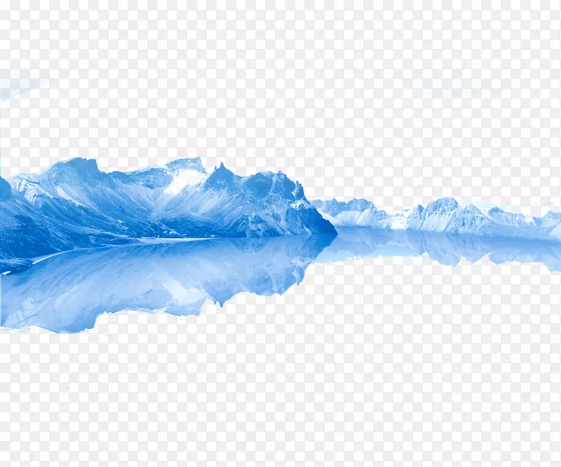 冰山-蓝色冰山自由拉PNG图像