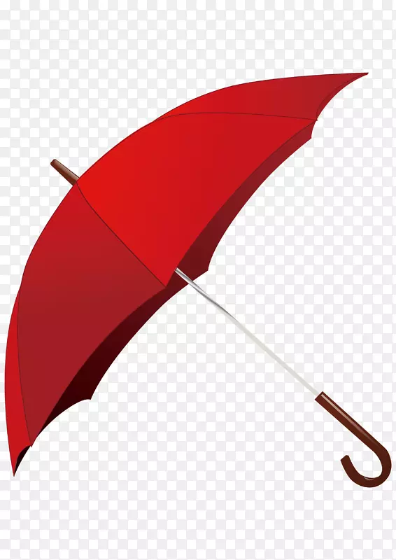 雨伞红色剪贴画-雨伞