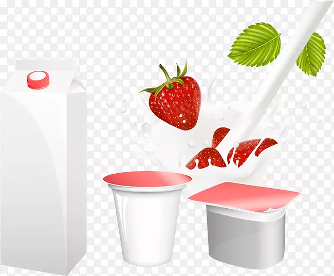 牛奶草莓酸奶-草莓奶