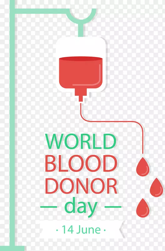 献血世界献血者日彩绘输血