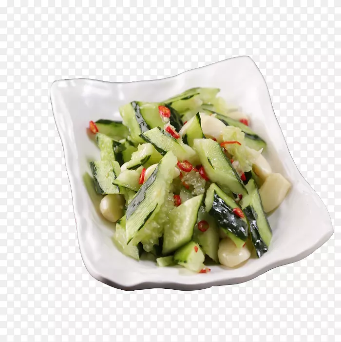 素食菜沙拉食谱副菜叶蔬菜开胃黄瓜