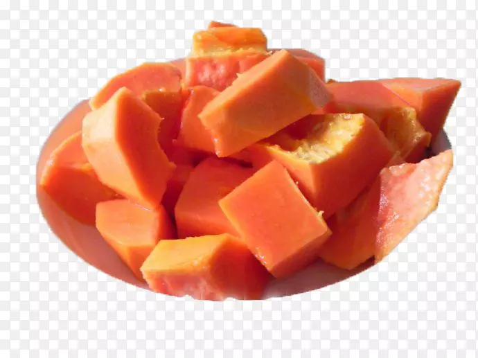 木瓜籽水果典当食品.木瓜块状图片材料