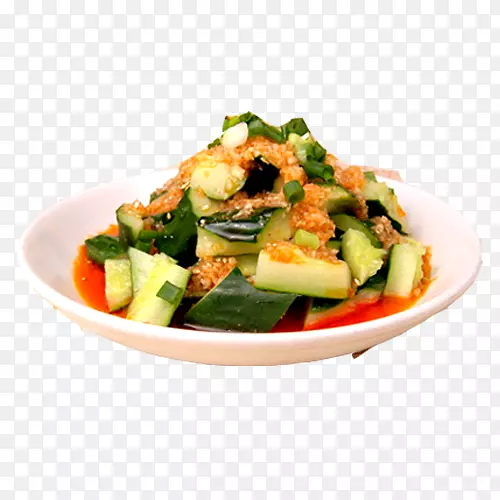菠菜沙拉黄瓜素食烹饪-冷黄瓜图片