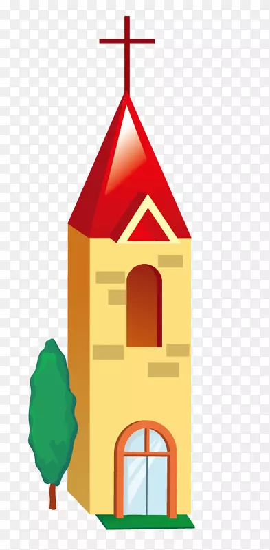 建筑版税-免费插图图标-教堂