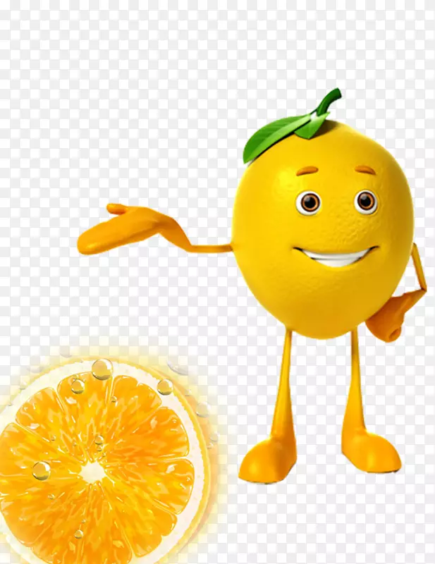 果汁柠檬酸橙绘图插图-创意柠檬