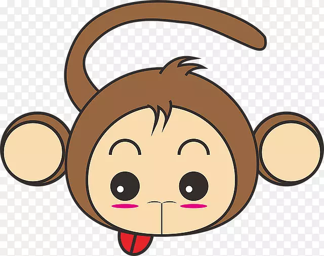 猴子卡通可爱-可爱的猴子