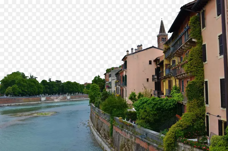 维罗纳风景旅游立面-历史名城维罗纳，意大利