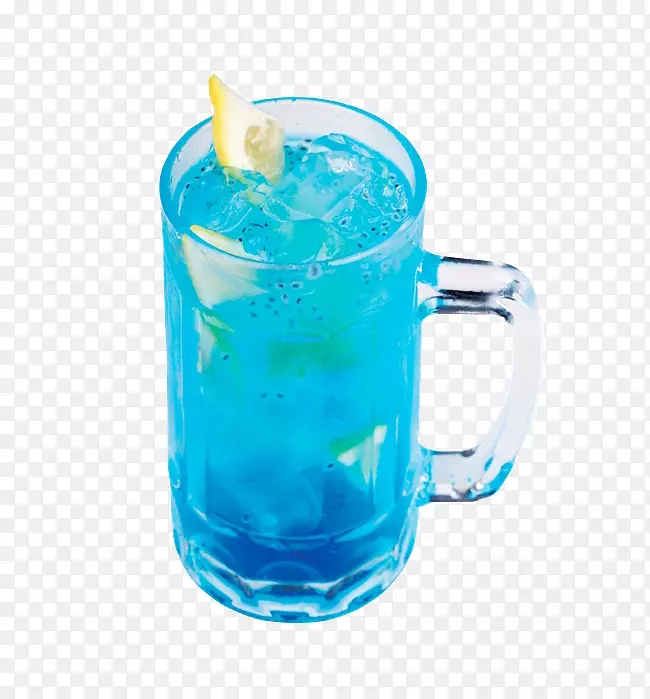果汁蓝夏威夷软饮料橙汁饮料非酒精饮料蓝色西番莲饮料