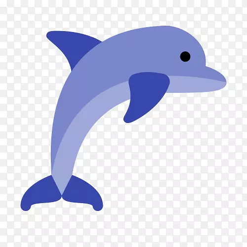 普通宽吻海豚短喙普通海豚图库溪儿童英语学习图标-蓝色海豚