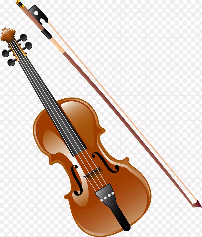 小提琴弓乐器-棕色小提琴