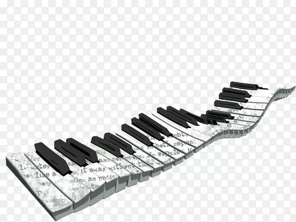 音乐键盘钢琴剪辑艺术浮动键盘