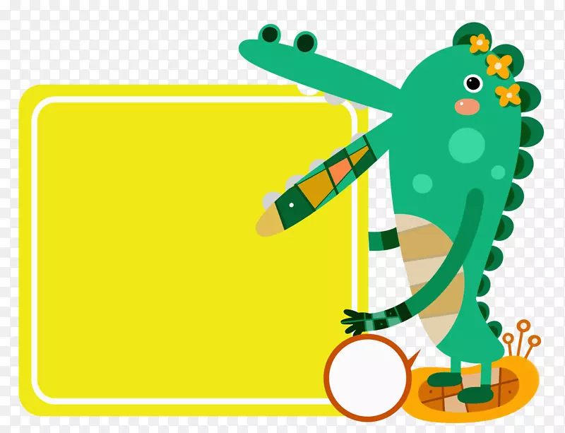鳄鱼绿色剪贴画-绿色鳄鱼