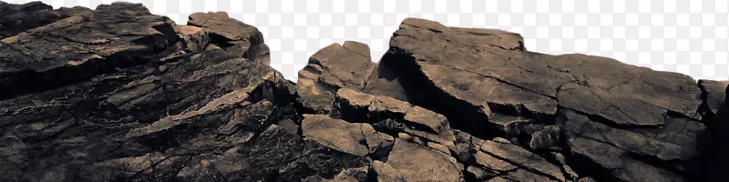黑白风景摄影山水画.海滨岩石