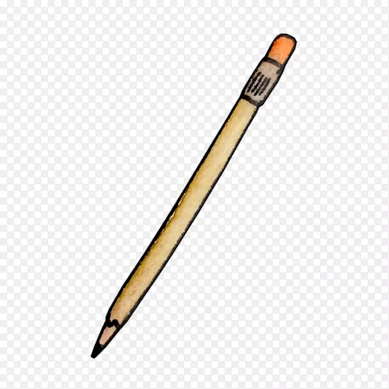 铅笔水彩画-钢笔