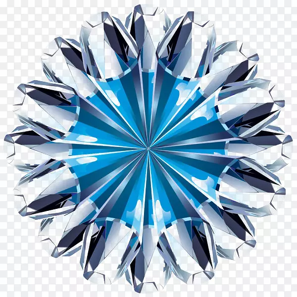 蓝色钻石首饰剪贴画-钻石