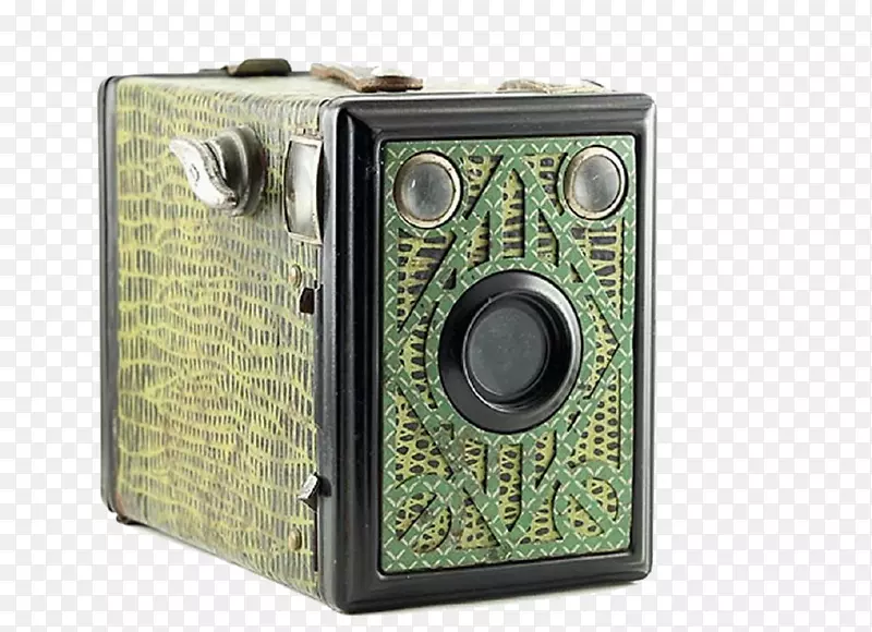 柯达摄影底片盒相机富士菲尔姆-绿色复古式相机
