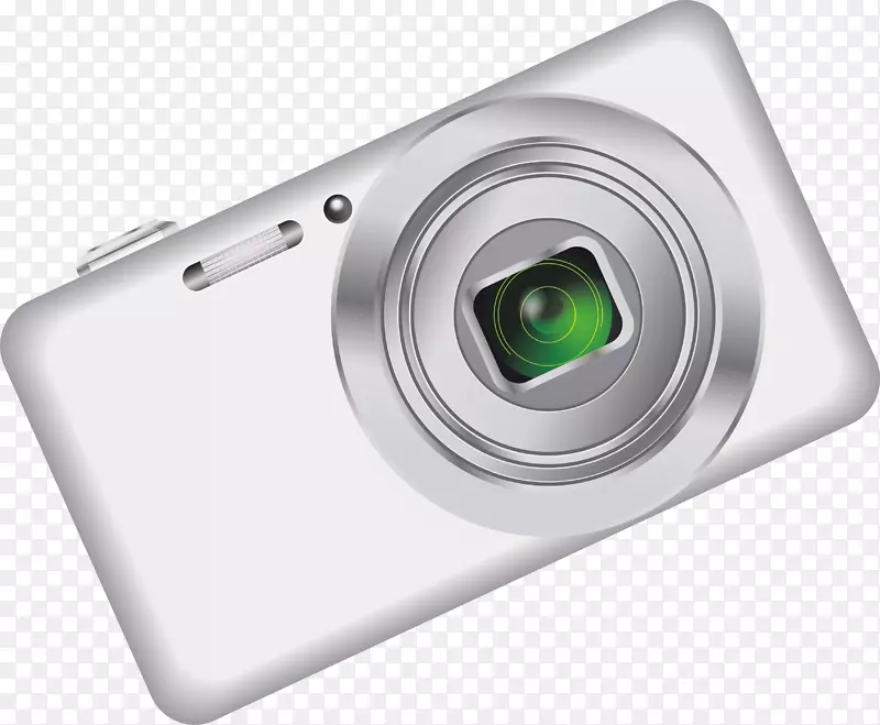 数码相机-银白色数码相机