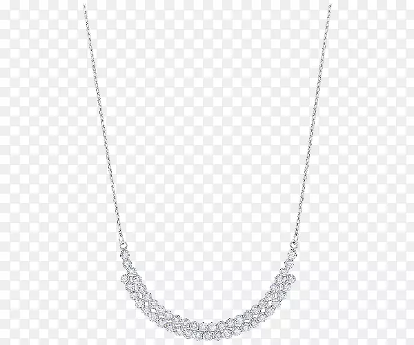 项链白色对称图案-施华洛世奇珠宝女式蓝宝石项链