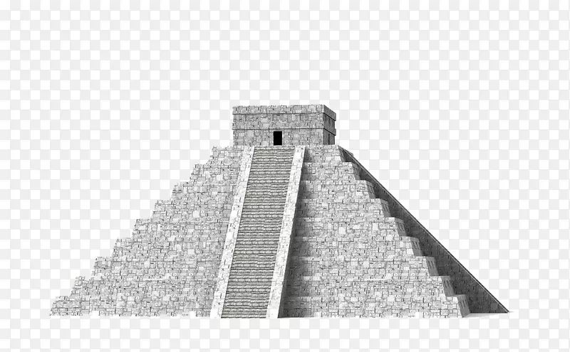 El Castillo，Chichen Itza Maya文明中美金字塔-金字塔材料