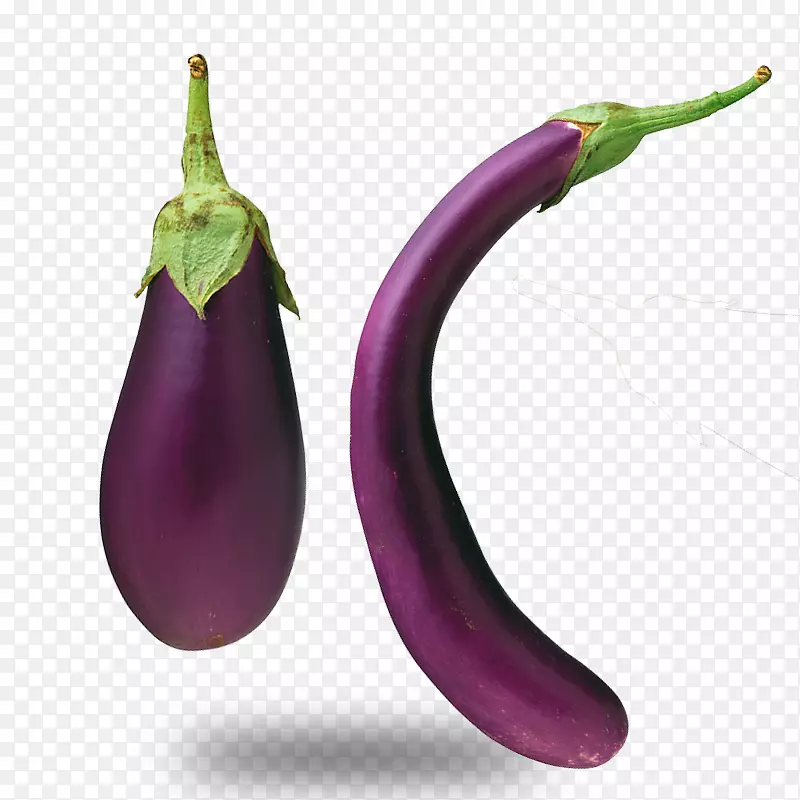 紫色茄子蔬菜-长紫色茄子材料