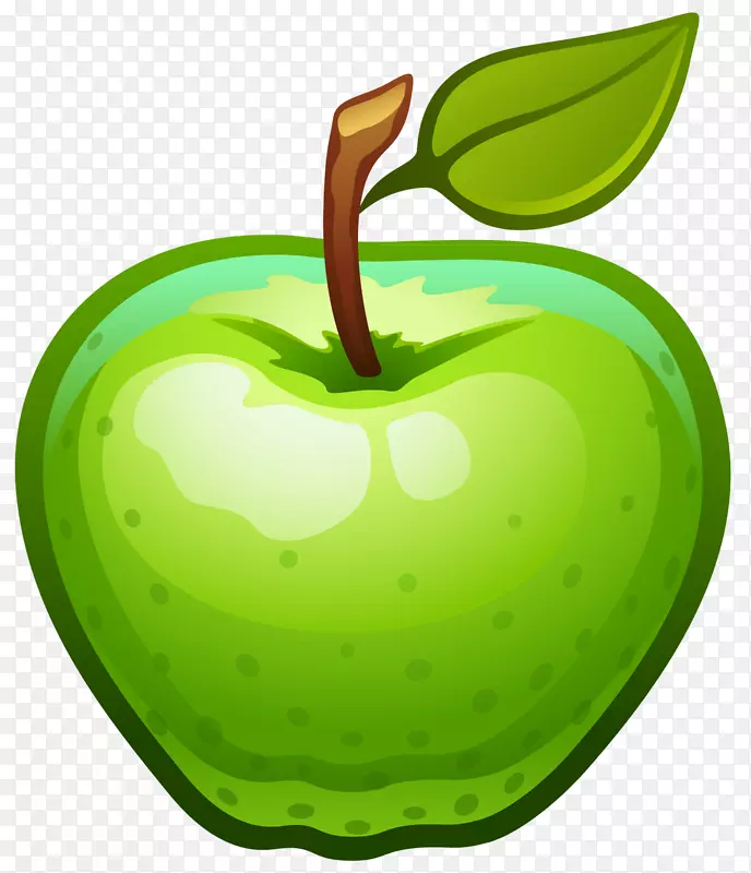 糖果苹果汁剪辑艺术-绿色苹果剪贴画