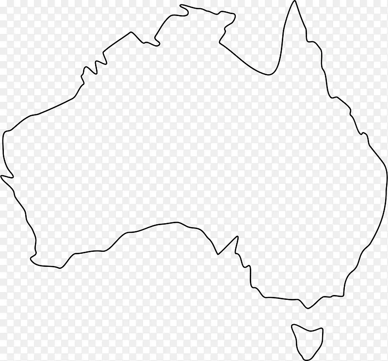 白线艺术图案-如何画澳大利亚