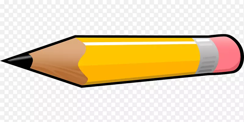 品牌黄色角-黄色铅笔剪贴件