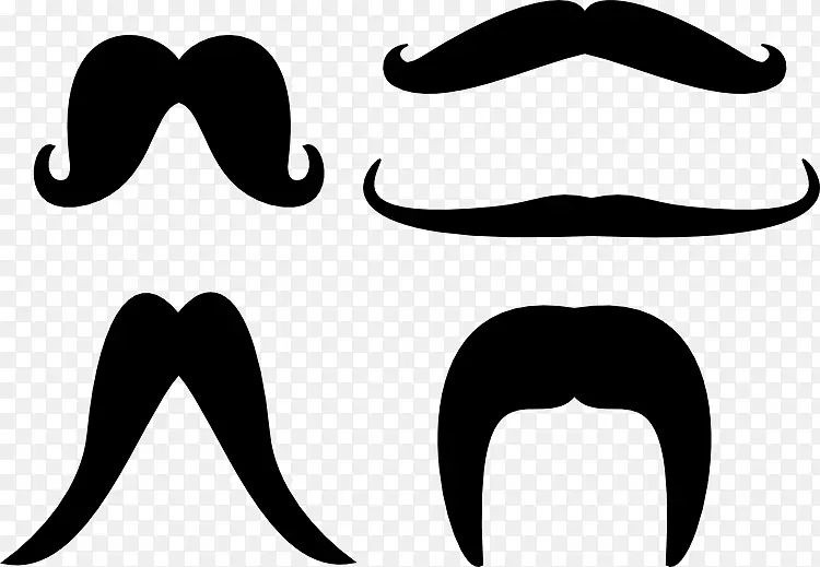 世界胡须和胡子锦标赛运动剪贴画-可爱的胡子剪贴画