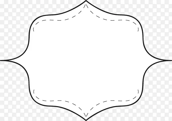 白色花纹剪贴画
