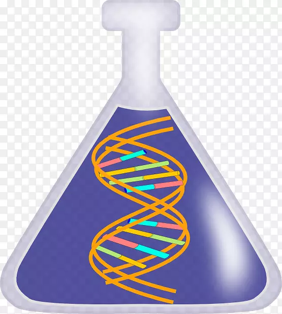 DNA核酸双螺旋游离内容载体剪贴画科学瓶片