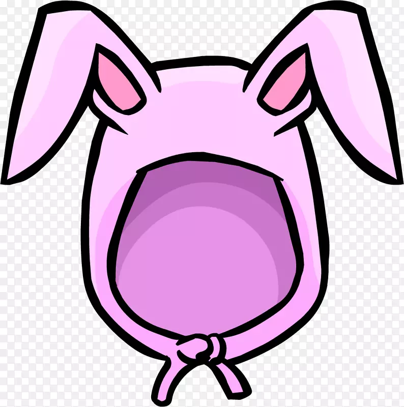 复活节兔子耳夹艺术-兔子耳朵剪贴画