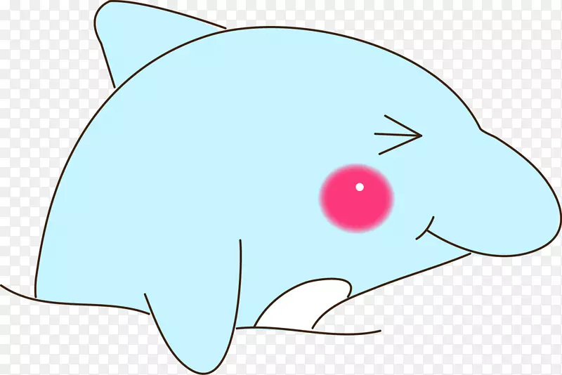 海豚剪贴画-可爱海豚