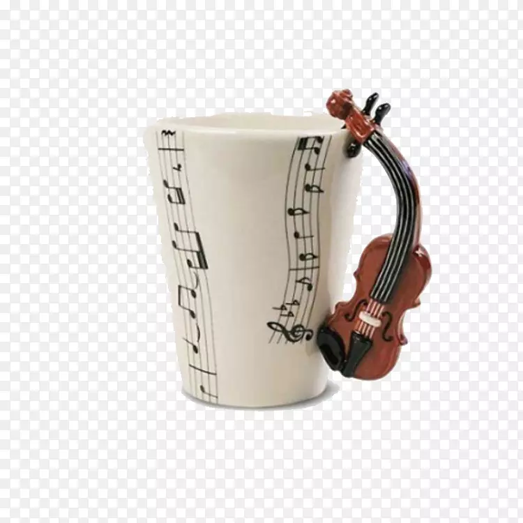 咖啡杯小提琴茶杯小提琴杯