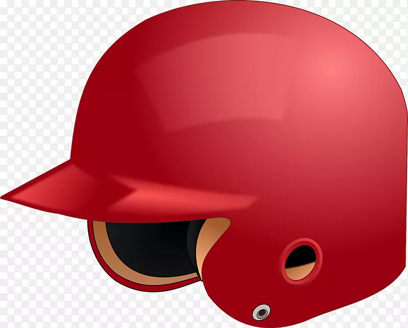 击打头盔棒球剪辑艺术-有趣的棒球剪贴画