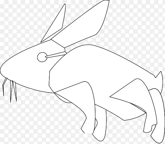兔线艺术白画兔线艺术
