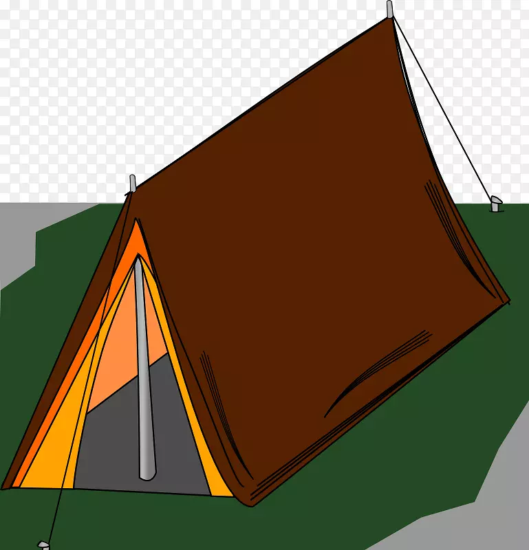 帐篷野营篝火剪辑艺术免费帐篷剪贴画