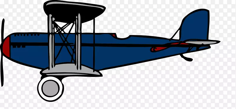 飞机固定翼飞机双飞机剪贴画蓝色螺旋桨剪贴件