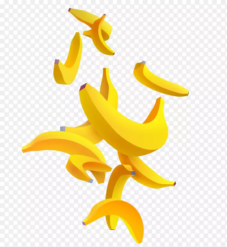奥格里斯剪贴画-漂浮香蕉
