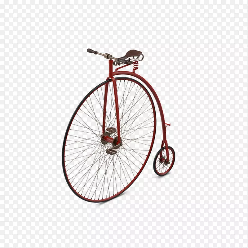 自行车车轮，自行车车架，自行车马鞍，一分钱的自行车踏板