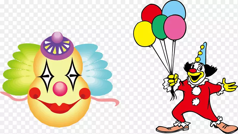 小丑气球马戏团卡通小丑