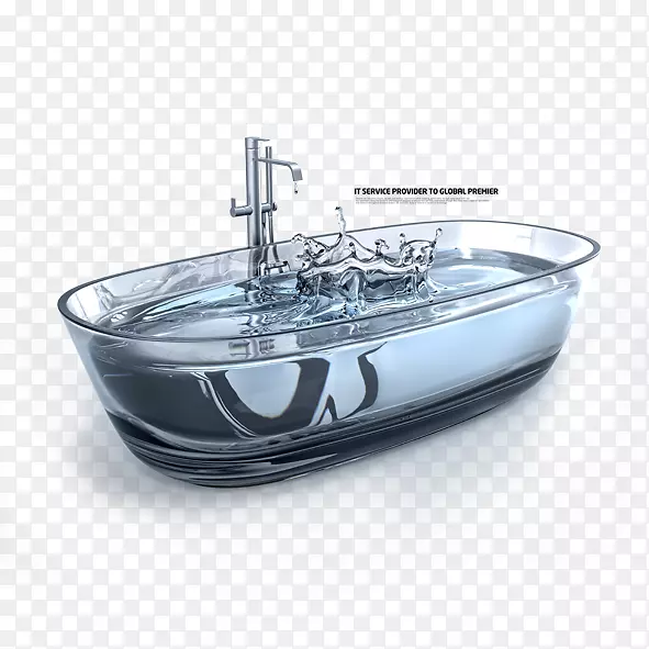 浴缸浴室淋浴-创意透明浴缸